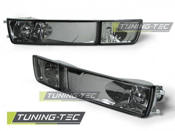 Upgrade Klarglas Frontblinker / Nebelscheinwerfer-Dummy für VW Golf 3 91-97 / Vento 92-98 rauch